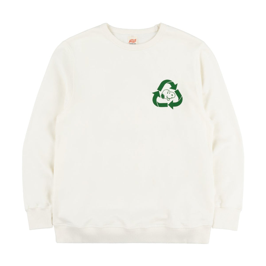 Recycle Sweatshirt White (Unisex)