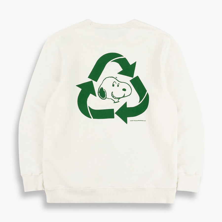Recycle Sweatshirt White (Unisex)