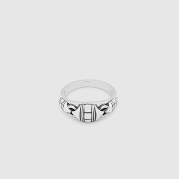 Link Band Ring, 925 Sterling Silver