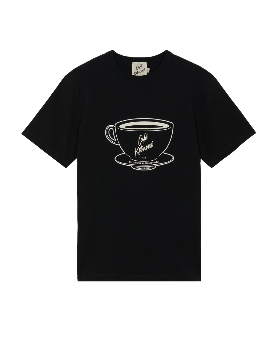 Cafe Kitsune Cup Tee-Shirt Black (unisex)