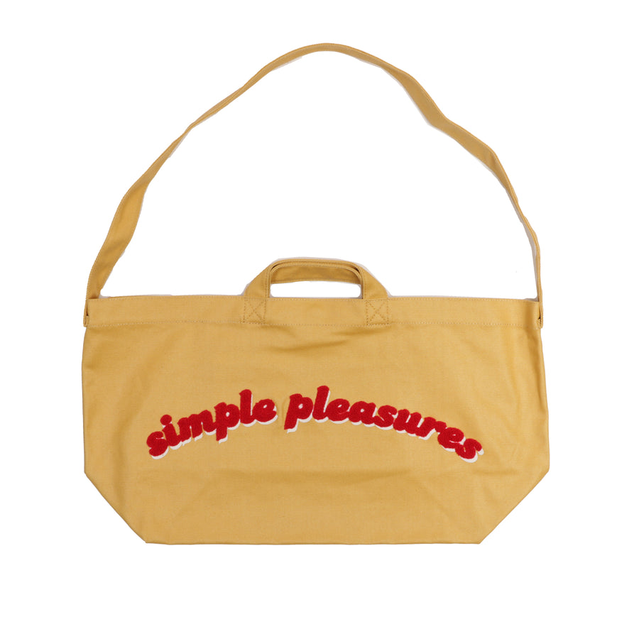 Newspaper Bag in Coated Canva Yellow OS